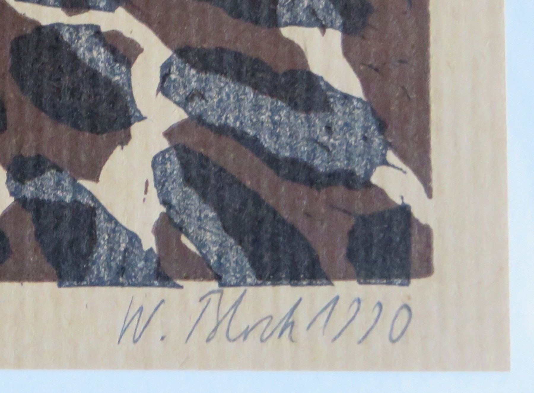 Xilografie: Graphik / Holzschnitt von Werner Block, 1990 – Usato da Oberriet SG venduto da ganesh435 3