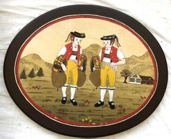 Original Appenzeller Bauernmalerei auf Holz (1982)