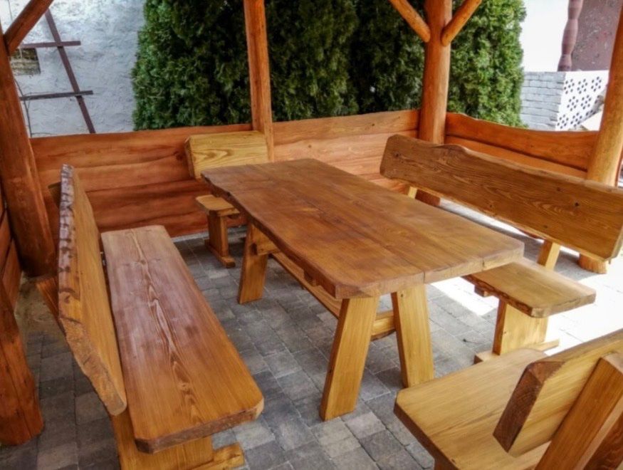 Tischset: Gartenmöbel aus Massivholz – Neu (gemäss Beschreibung) aus Grenchen von inf_h9fb 3