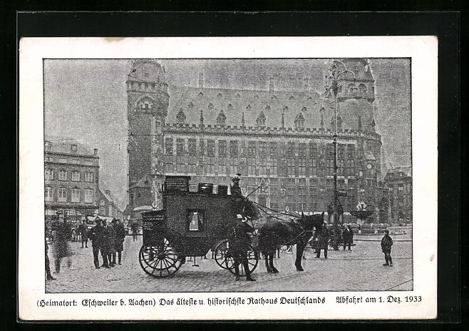 Cartoline postali: Eschweiler, Hist. Postreise von 2 lustig – Usato da Berlin venduto da bartko-reher
