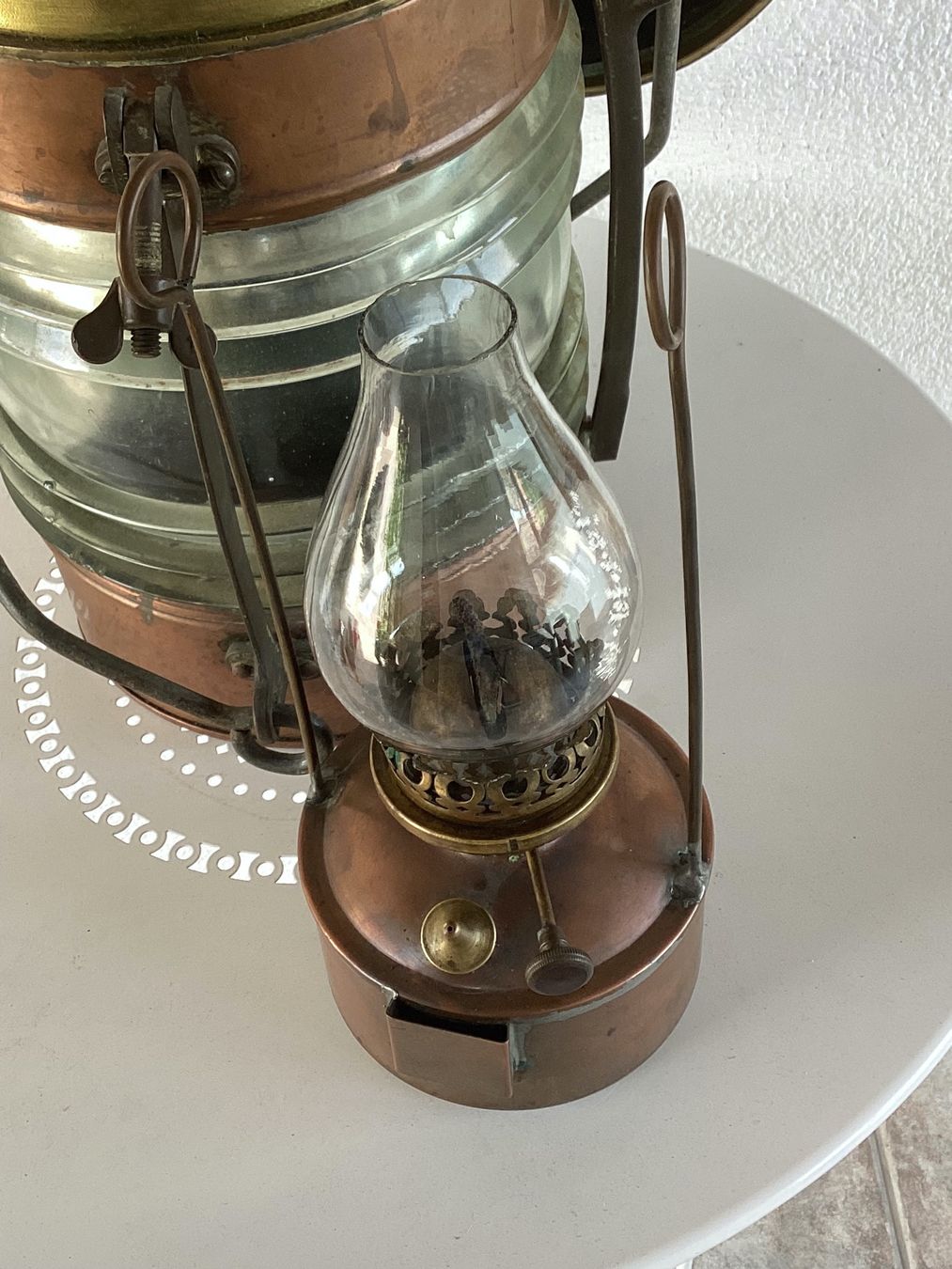 Lampade: Schiffslampe Schiff Laterne Lampe Kupfer Glasgow England – Usato da Seftigen venduto da Dominus_Providebit 7