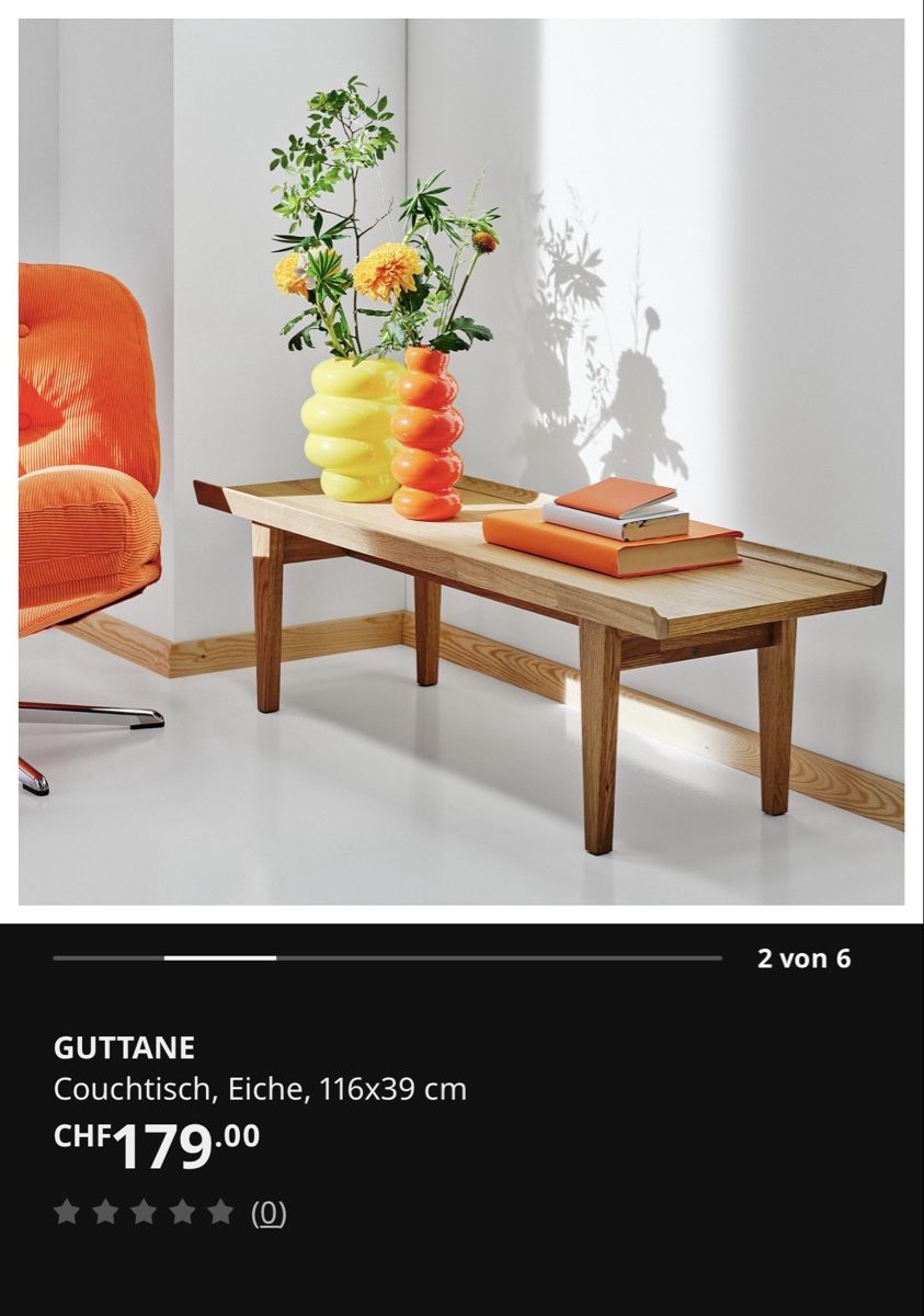 Tables: Couchtisch Ikea Guttane – D'occasion à Zürich par Sul0ng 2