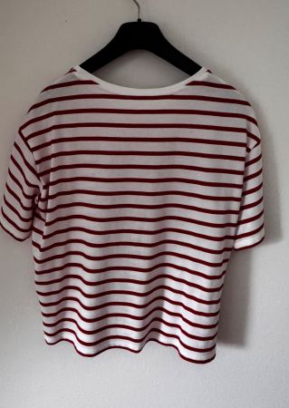 Shirt  weiss / rot
