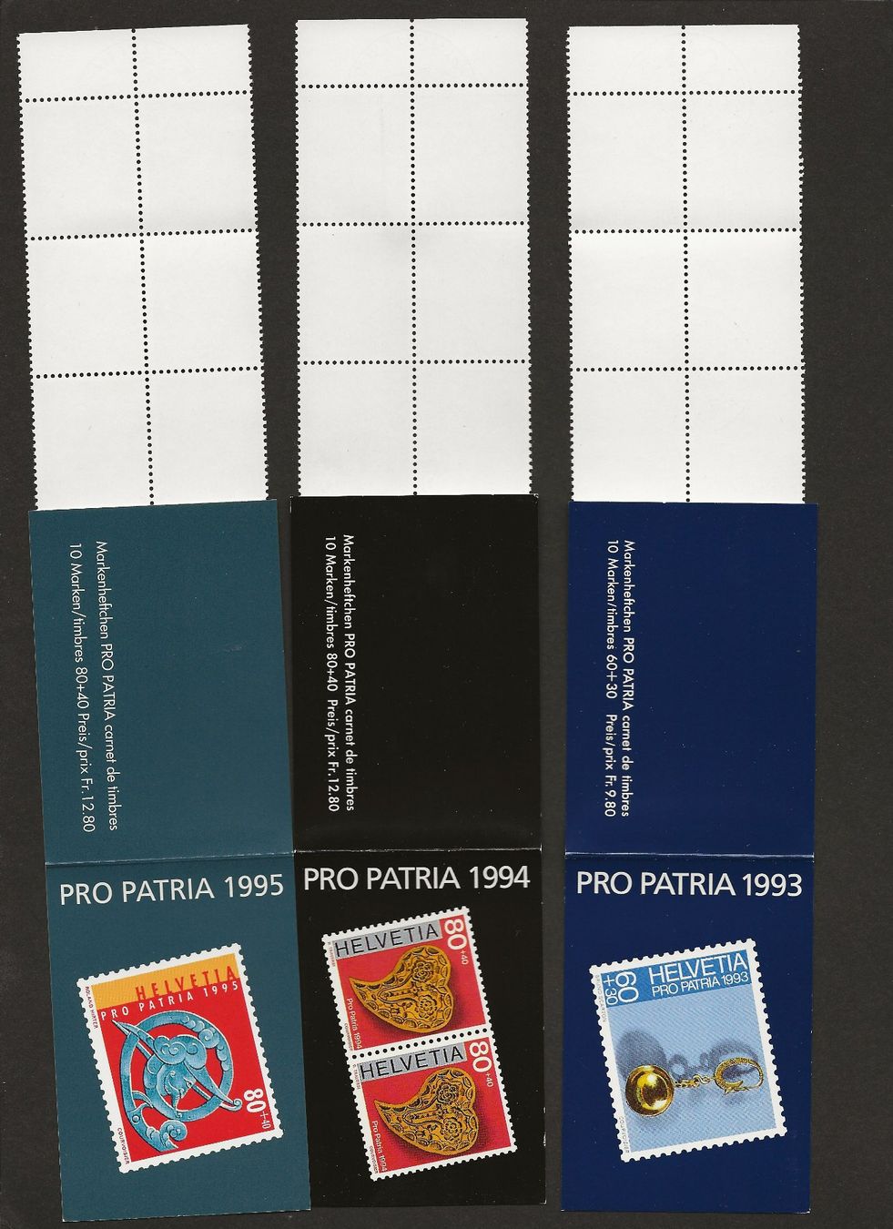 Alle Briefmarken: 1990 - 1995 Markenhefte Pro Patria Komplett FDC Kat. 155.- – Neu (gemäss Beschreibung) aus Baar von Saegi1 5