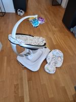 4moms Roo 4 Babywippe mit Netzteil und Babyeinsatz weiss