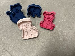 Lot d'emporte-pièce pour biscuit avec poussoir animaux neuf