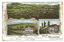 Gruss aus Wienachten (AR) Bahn-Station Tobel - Litho - 1906