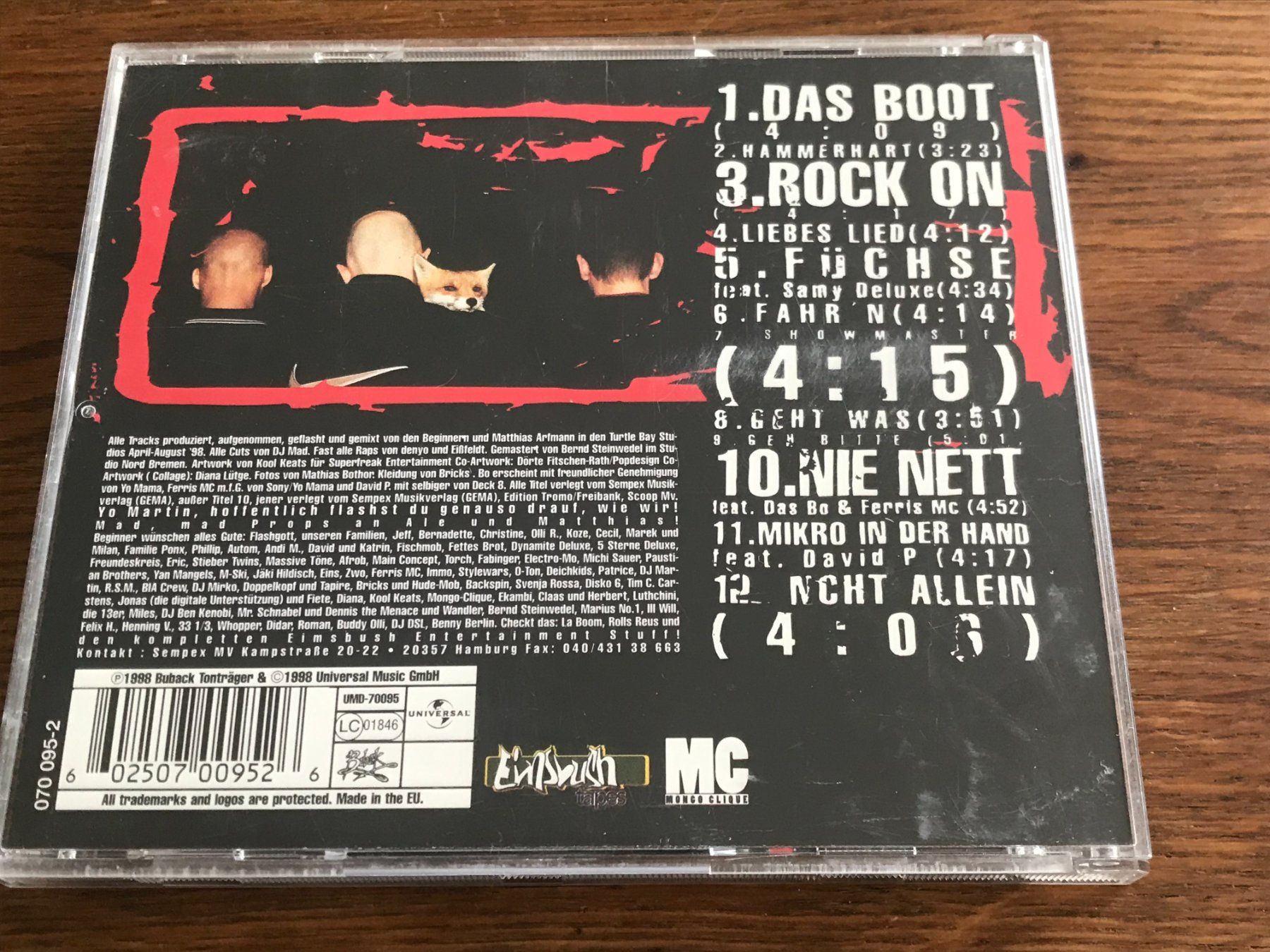 CD: ABSOLUTE BEGINNER / JAN DELAY - Bambule - Hip Hop – Usato da Buchs AG venduto da Archie 2