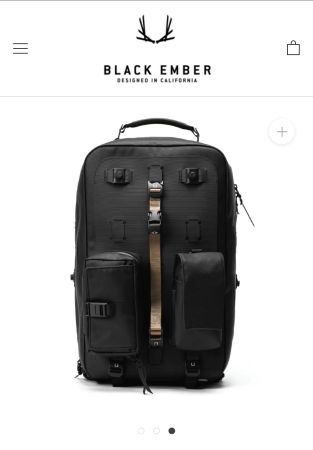 Rucksack Black Ember - CITADEL TRIPLE KIT