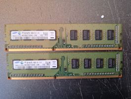 2x 2GB SAMSUNG DDR3 1333 MHz 10600U RAM Kit