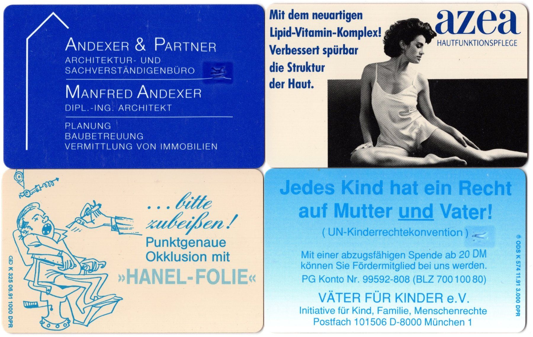 Schede telefoniche: 4 Dummy Telefonkarten aus Deutschland – Usato da Eglisau venduto da Chperfins