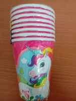 8 Becher 266 ml Einhorn