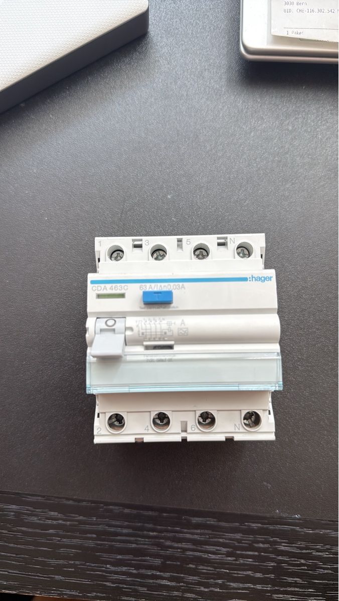 Hager Schalter: Hager Sicherungsautomat CDA463D 63A/1AHOO3A – Gebraucht aus Dietikon von Dom_54