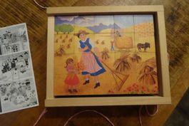 Schweizer Atelier Fischer Würfel Puzzle  6 verschiedene Bild