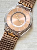 Swatch Skin Uhr Roségold Damenuhr Armbanduhr