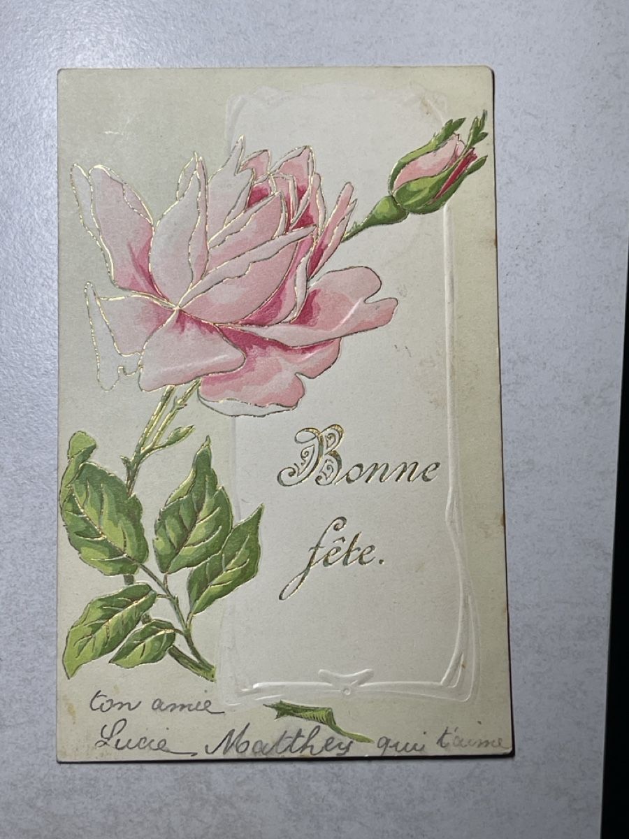 Ansichtskarten: Alte Postkarte Vintage, Rose! – Gebraucht aus Strengelbach von Aschatan5