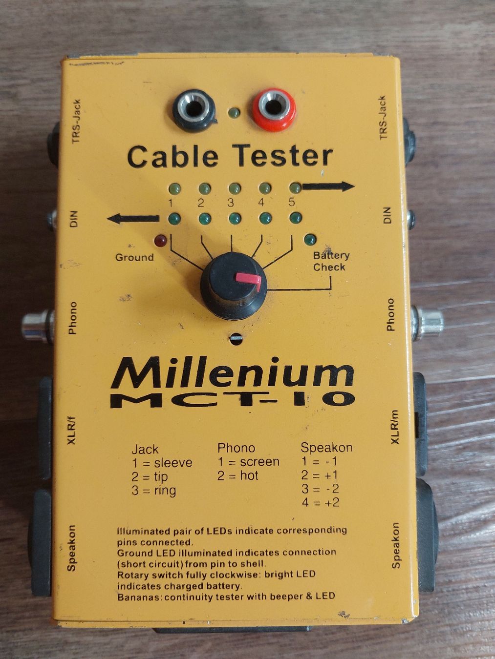 Misurare: DEFEKT!!! Millenium MCT-10 Kabeltester – Difettoso da Eglisau venduto da HB9ELV