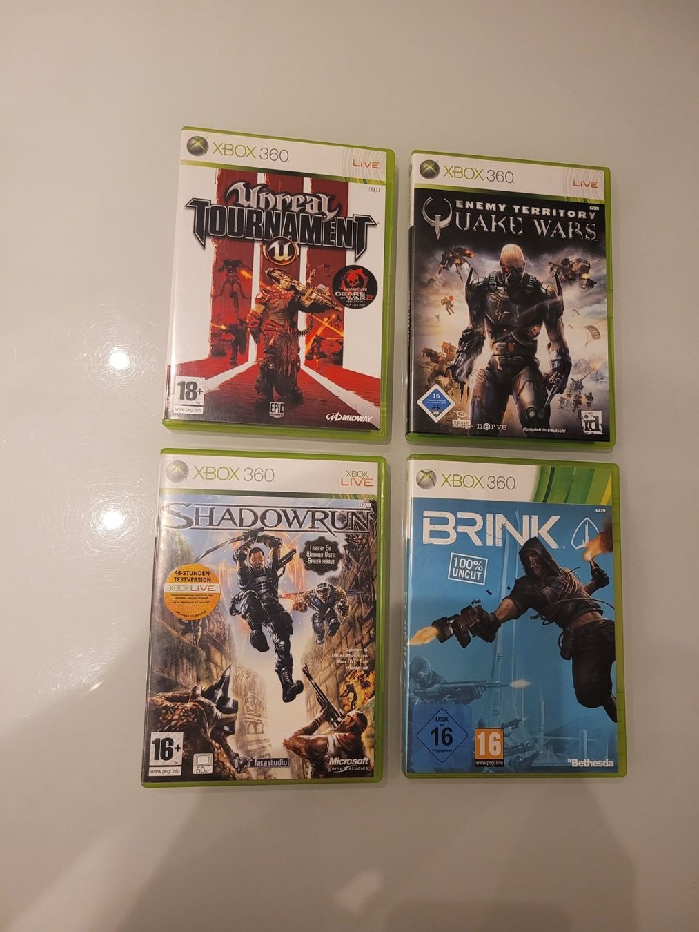 Giochi: Unreal, Brink, Quake, Shadowrun / XBox 360 – Usato da Uezwil venduto da -Retrogames-