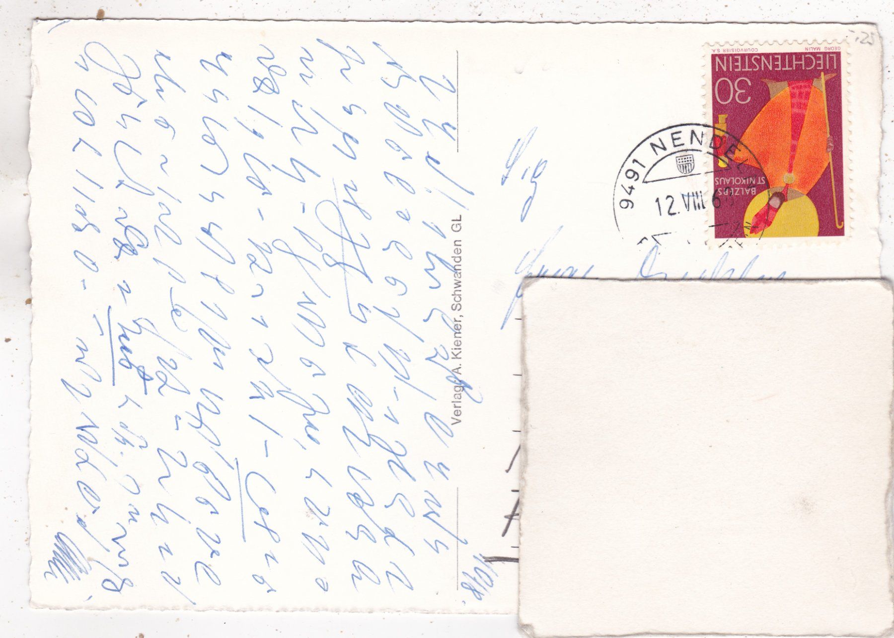 Cartoline postali: Schloss Sargans mit Gonzen 1968 – Usato da Herisau venduto da Lisegrat2008 1
