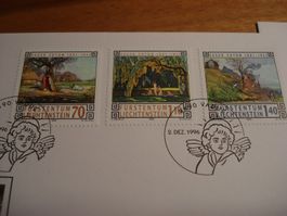 Liechtenstein Set FDC 1996, 9 Belege