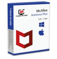 McAfee Antivirus Plus 5 Geräte für 1 Jahr