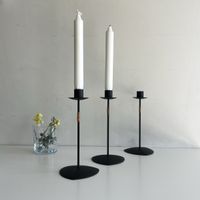 Laurids Lonborg style set of 3 vintage candle holders 