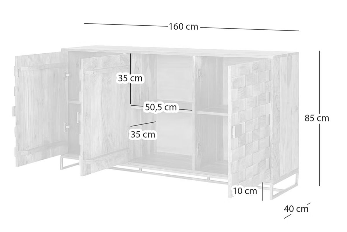 Cassettiere: Sideboard Akazie massiv – Usato da Männedorf venduto da dorian.s 3