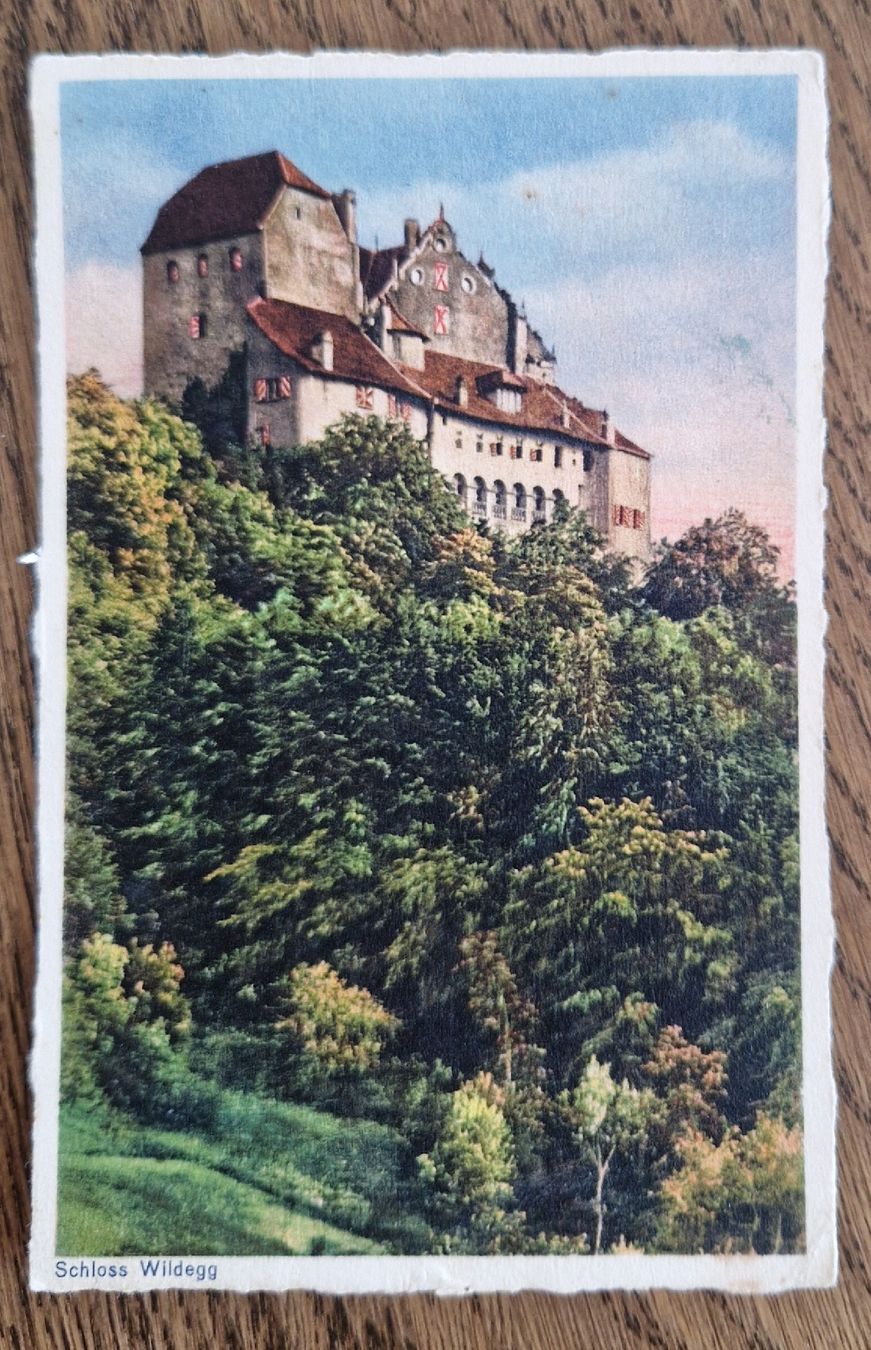 Cartoline postali: Burg Wildegg 1936 – Usato da Ebikon venduto da Donar50
