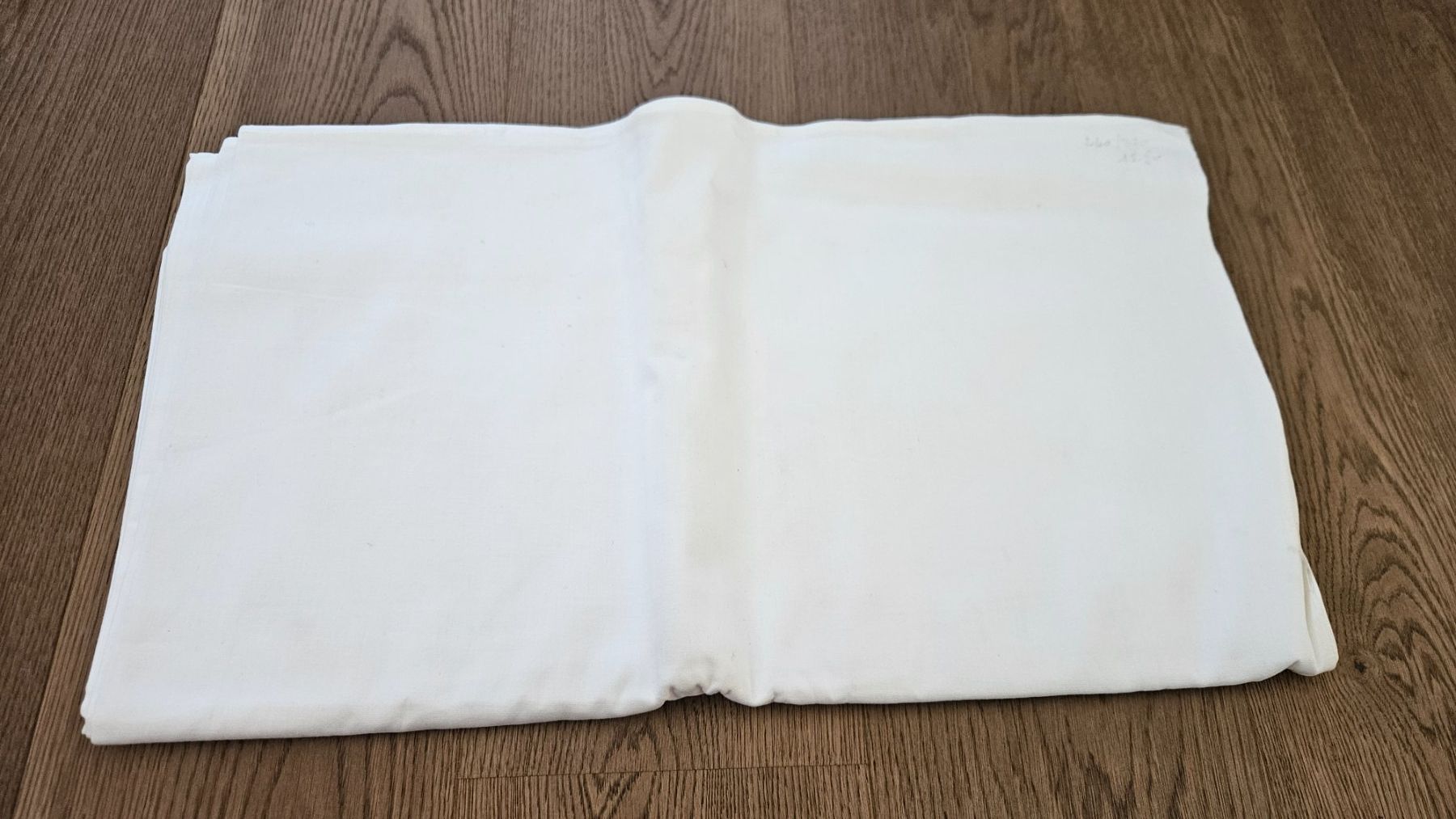 Bettwäsche: Vecchio lenzuolo bianco in cotone 240x270/280 cm – Gebraucht aus Melano von H-Sara