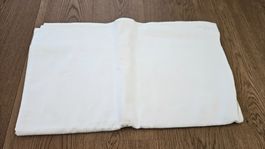 Vecchio lenzuolo bianco in cotone 240x270/280 cm