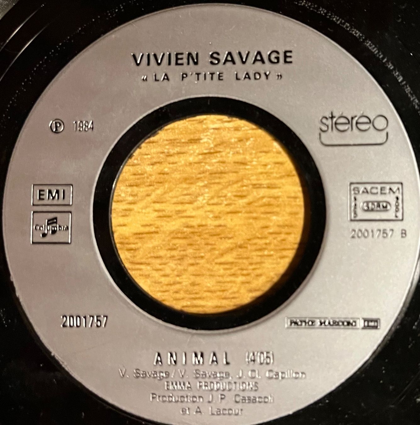 Dischi in vinile: VIVIEN SAVAGE - LA P'TITE LADY – Usato da Bussigny venduto da vinyl-pas-cher 3