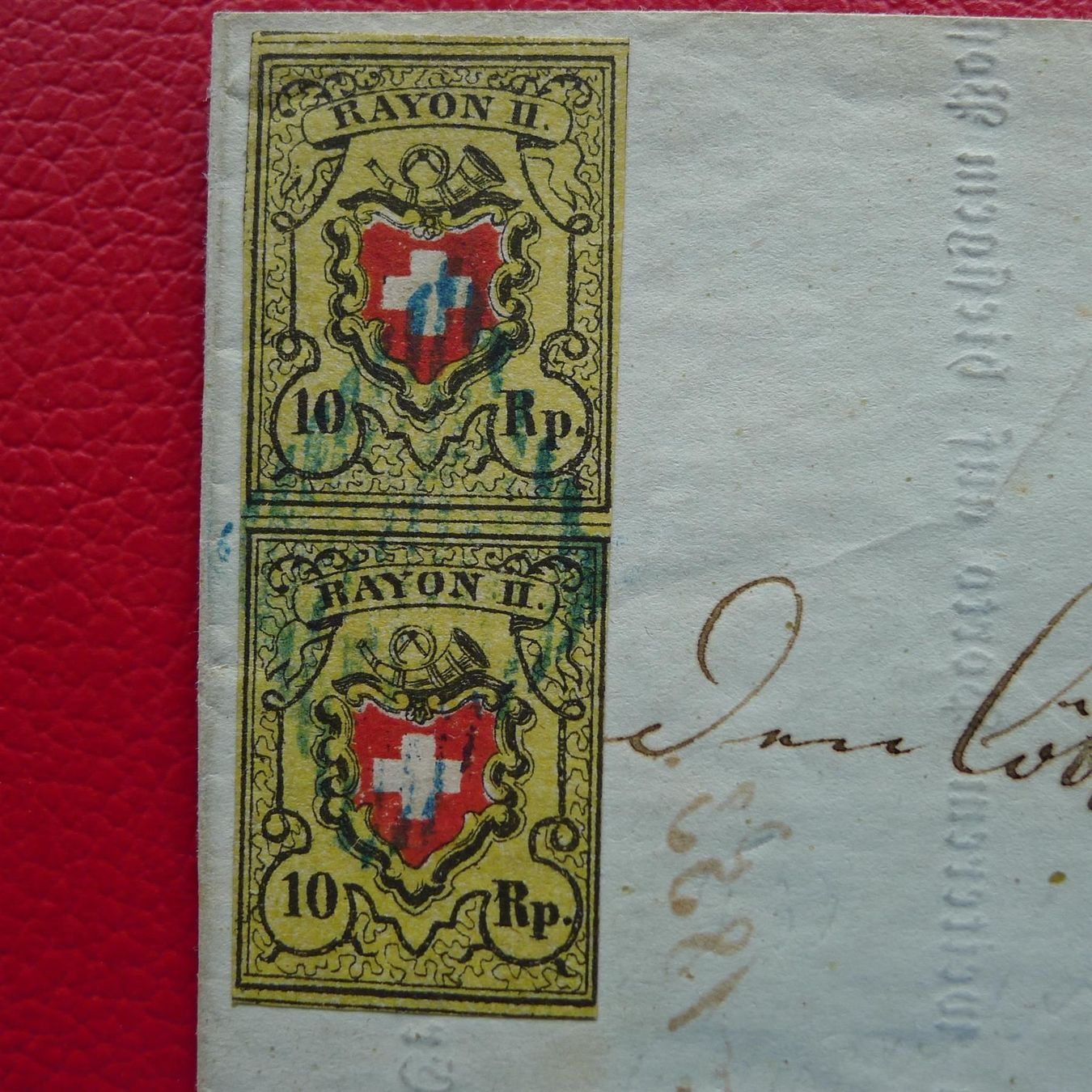 Alle Briefmarken: Erstklassiger Rayonbrief T.25+33 E-RO von AARAU mit PAAR – Gebraucht aus Sursee von Luzernerraute 1