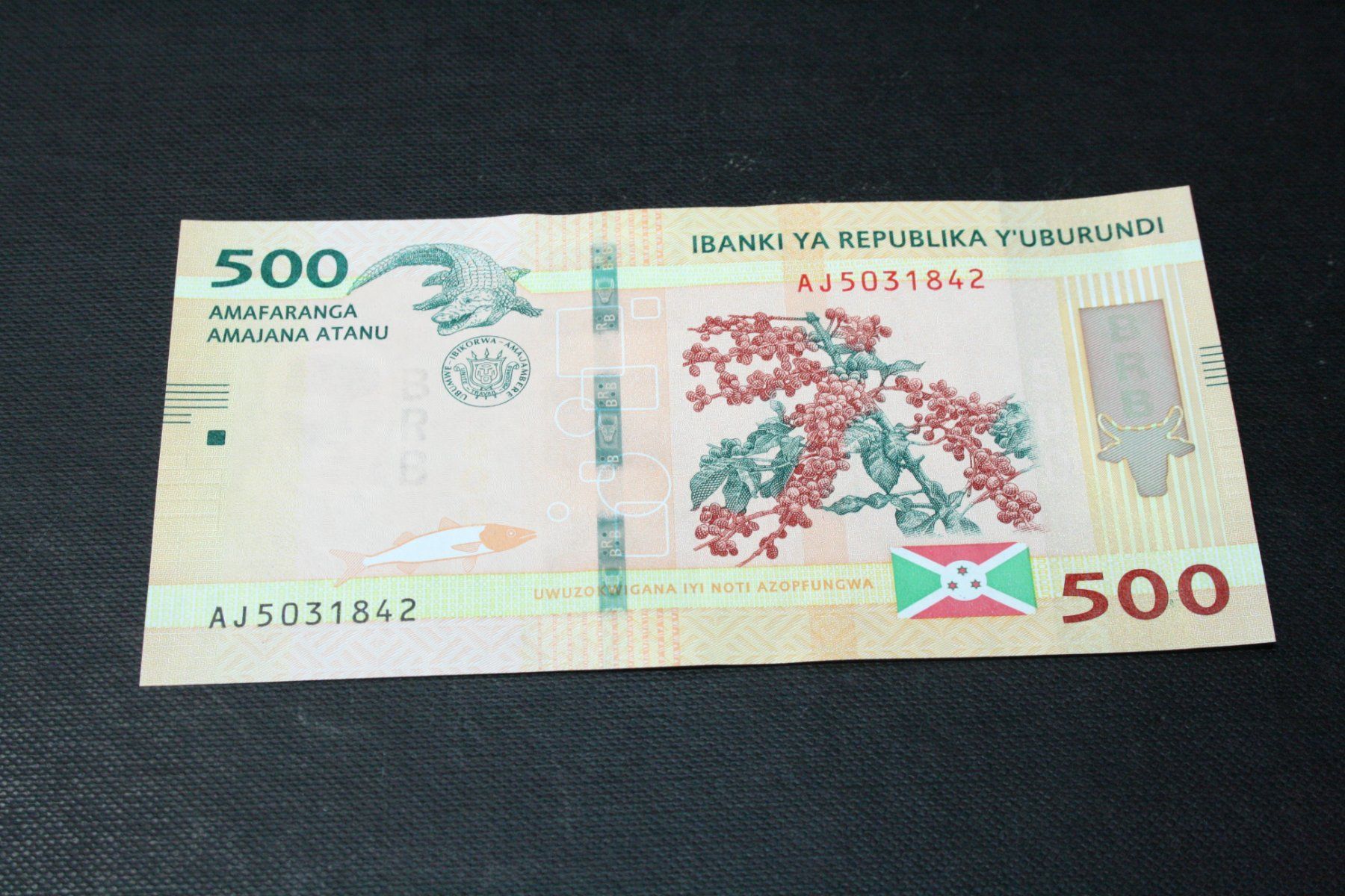 Banconote: Burundi 500 Francs 2023 UNC – Nuovo (secondo la descrizione) da Cormondrèche venduto da Hermes.monnaies