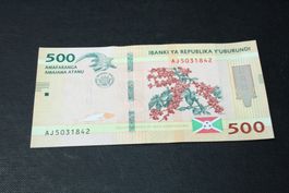 Burundi 500 Francs 2023 UNC