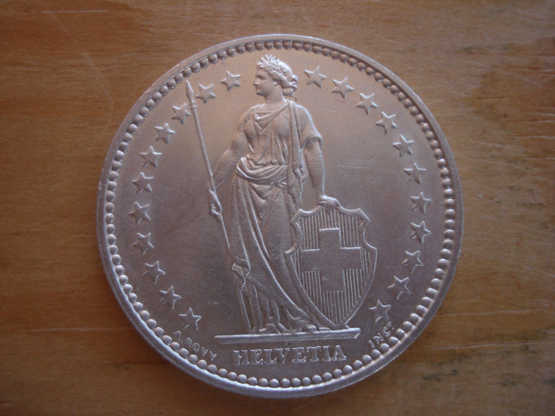 Alle Münzen: (C1) 2 Franken 1921 STGL – Gebraucht aus Erlach von Net-Coins 1