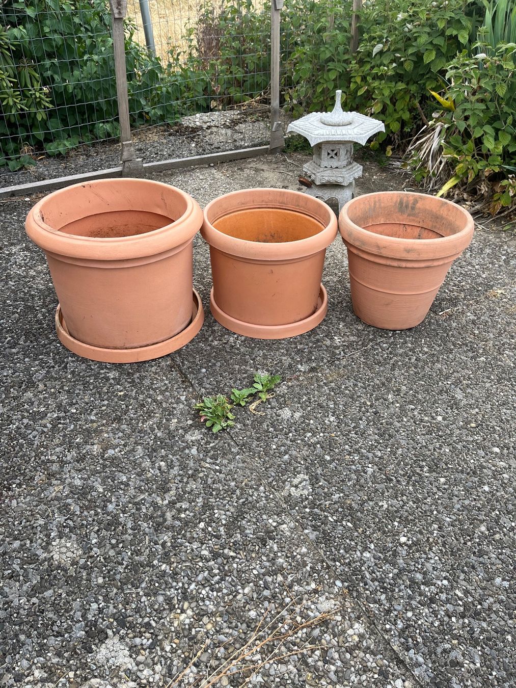 Vasi per fiori: 3 XXL Blumentöpfe – Usato da Lohn-Ammannsegg venduto da nad_nzl8 1
