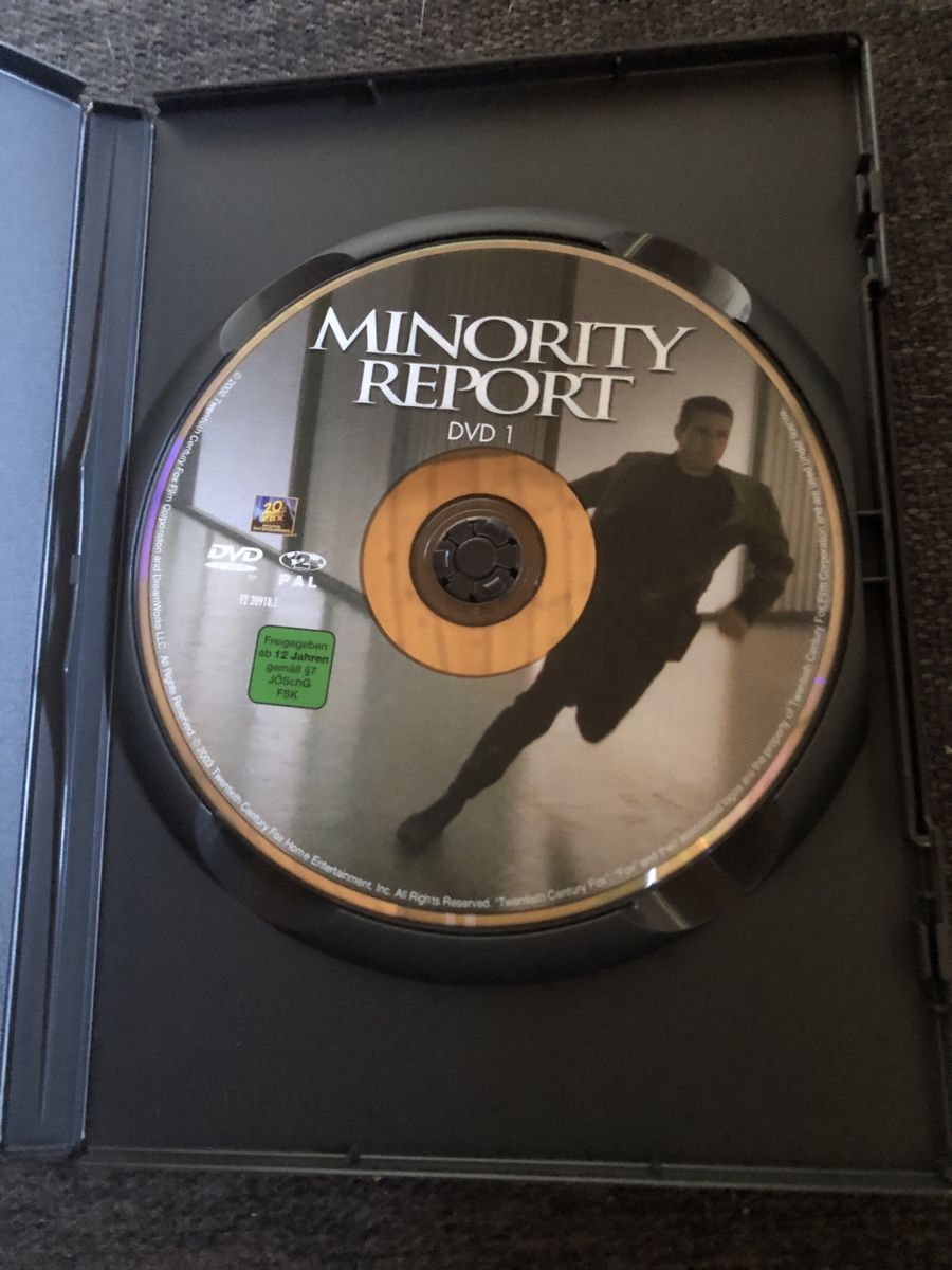 Alle DVDs: DVD, MINORITY REPORT – Gebraucht aus Balsthal von Katzenfan99 2