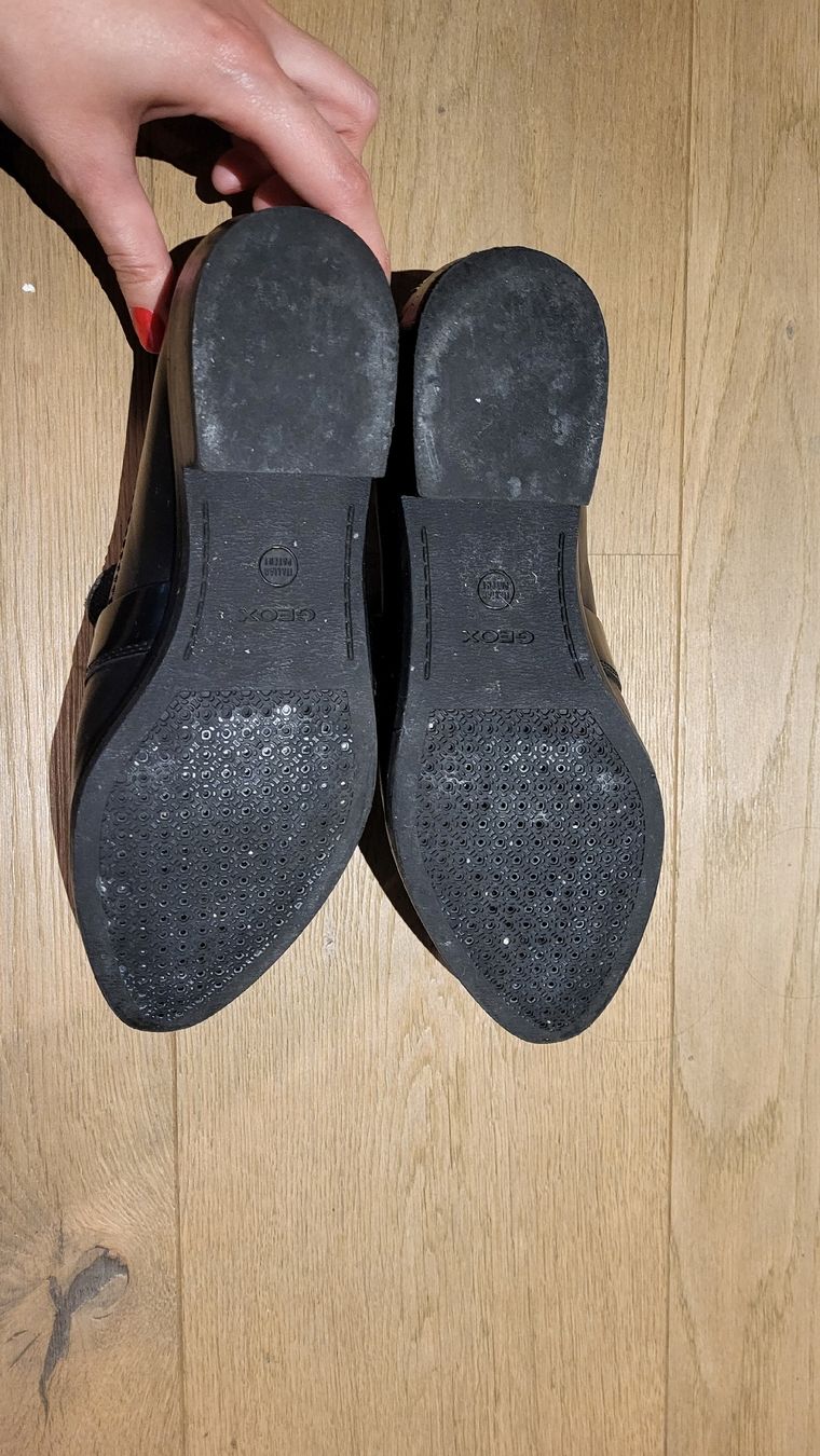 Geox Damenschuhe: Black leather loafers Geox Size 37 – Gebraucht aus Winterthur von dk4112 2
