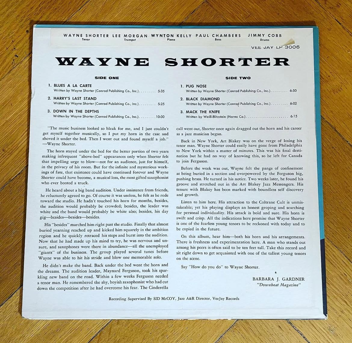 Dischi in vinile: Introducing Wayne Shorter Wayne Shorter 1960 – US – Usato da Basel venduto da porkpierecords 2