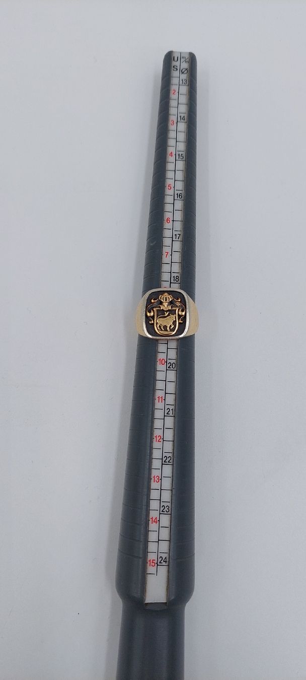 Anelli: Herren Ring mit Wappen Gold 750 – Usato da Dielsdorf venduto da anabur 1