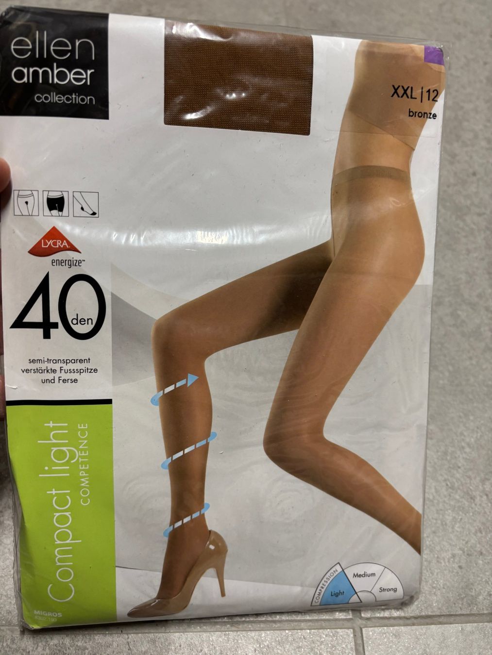 Strümpfe & Strumpfhosen: Collants Ellen Amber taille XXL neu compact light bronze – Neu (gemäss Beschreibung) aus Salvenach von gwenwywar