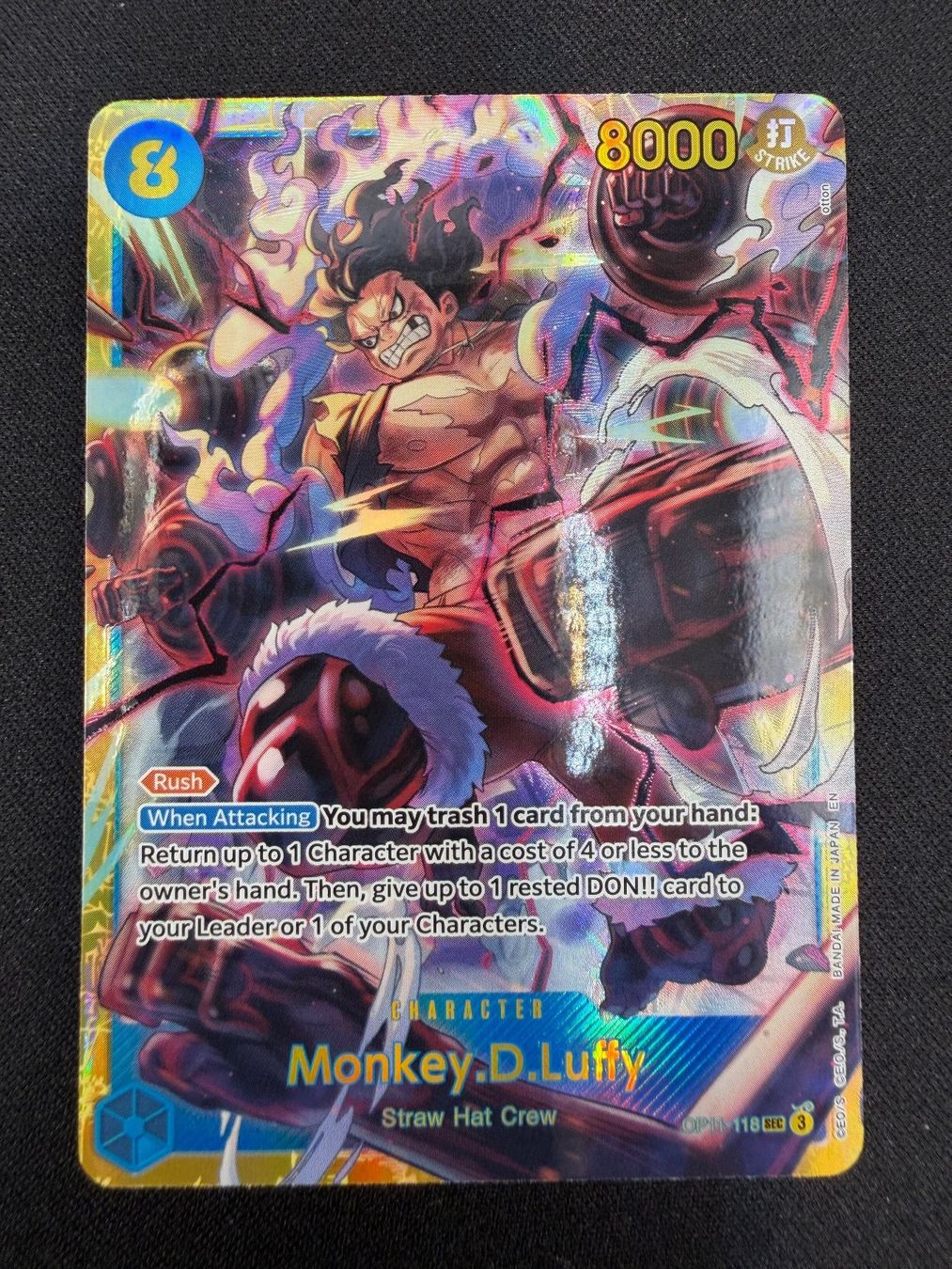 Bandai Sammelbilder & Trading cards: Monkey.D.Luffy OP11-118 SEC NM – Neu (gemäss Beschreibung) aus Rolle von KPTreasures