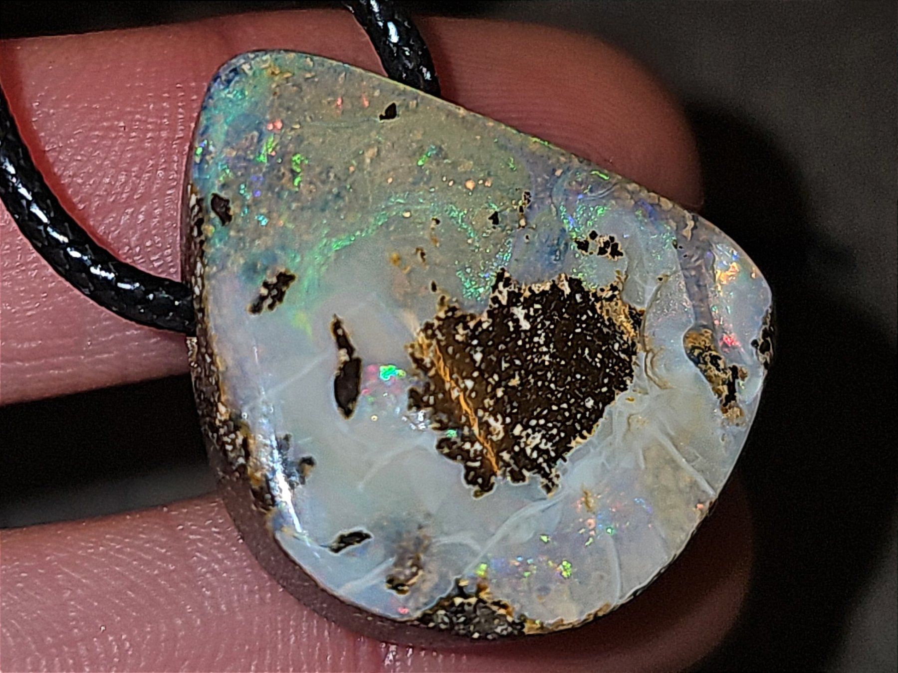 Edelsteine: Natürlicher Australischer Boulder Opal Anhänger – Gebraucht aus Uerkheim von Winwinner 4