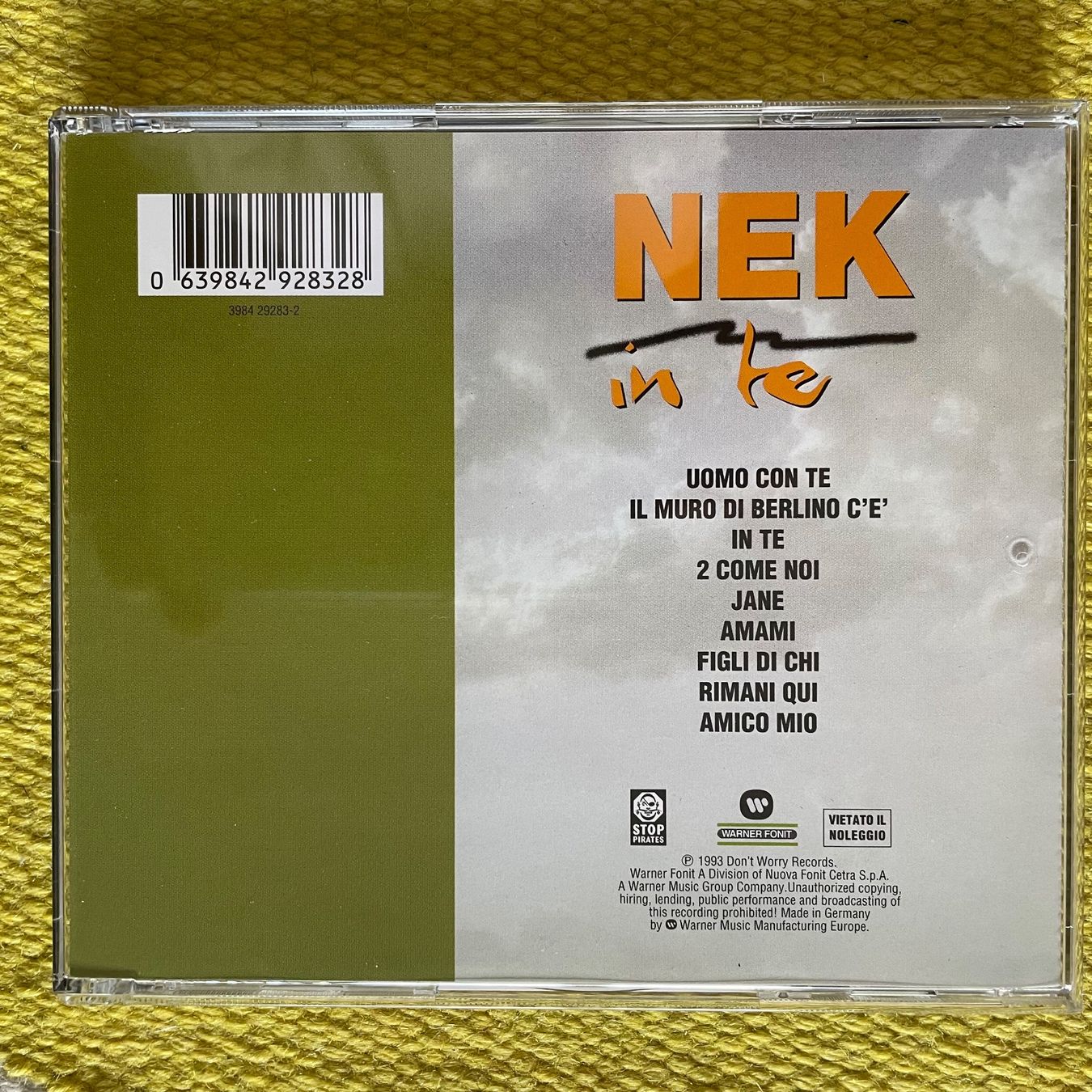 CD: NEK-IN TE – Usato da Rorschacherberg venduto da CD-Roli 1