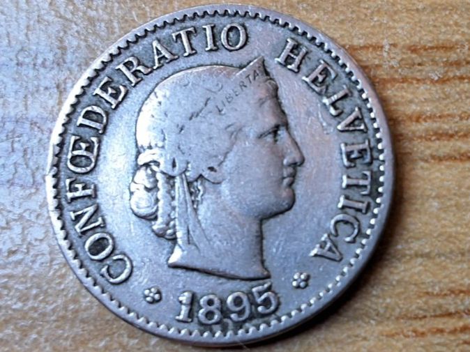 Tutti le monete: 5 Rappen 1895 – Usato da Münchenstein venduto da purbach1 6