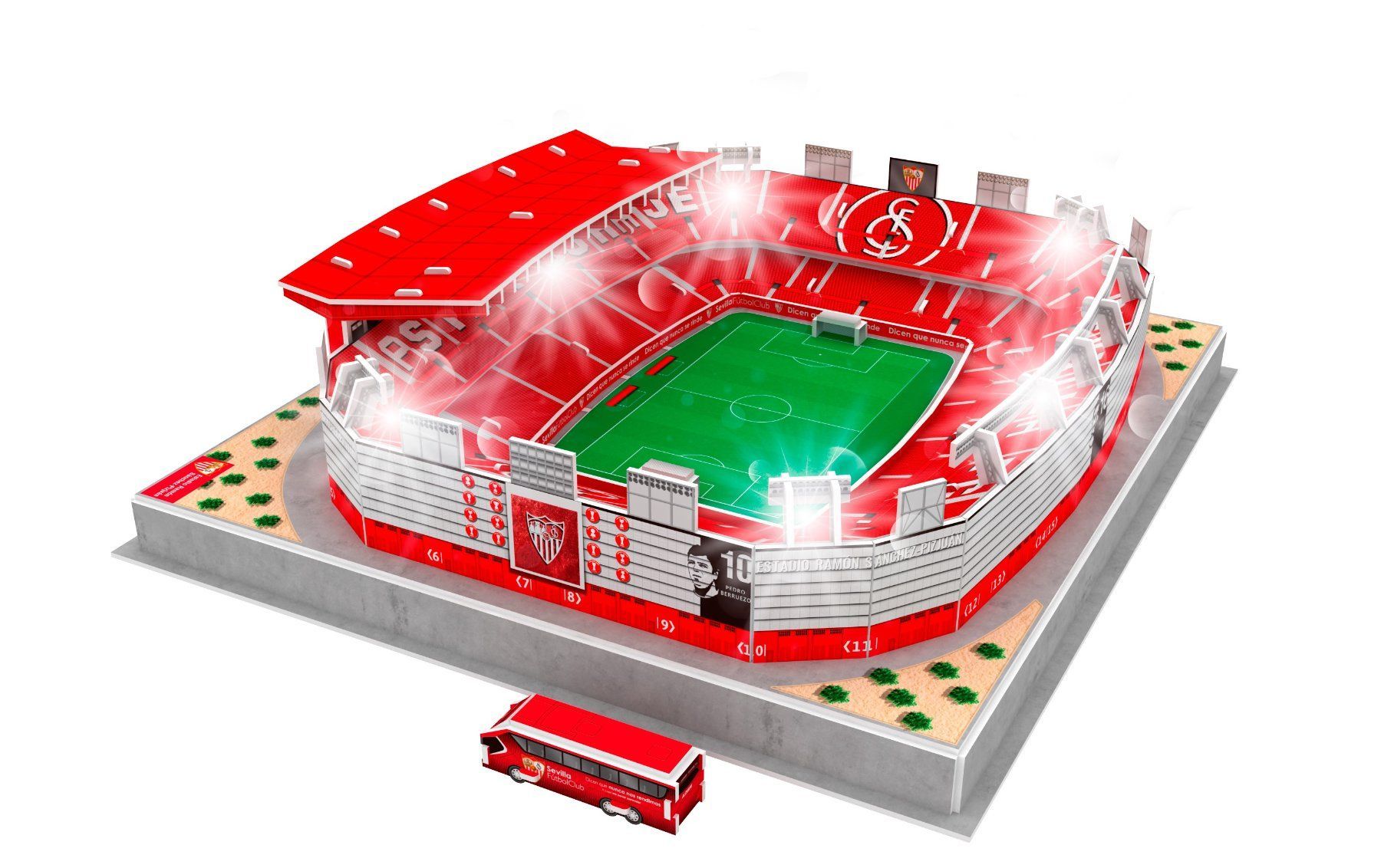 Puzzle: FC Sevilla Stadion 3D Puzzle mit LED – Usato da Wil SG venduto da Football-Legends 2