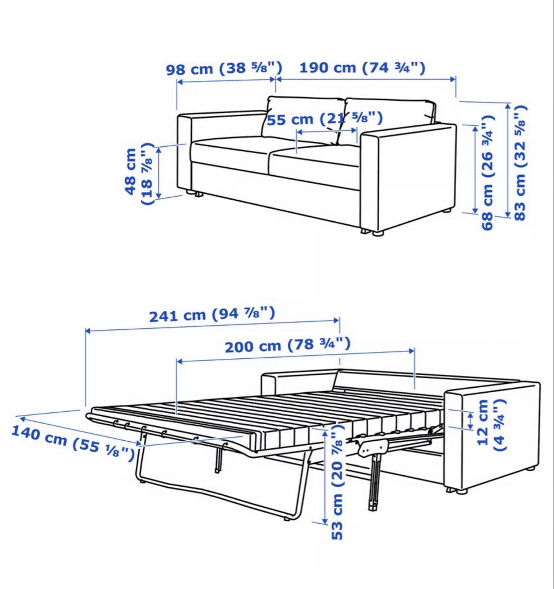 Ikea Sofas: VIMLE Echtleder Schlafsofa Bettsofa neu – Neuf (Voir description) à Unterengstringen par spazzolo 4