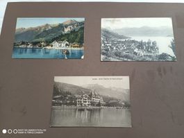 3 Ansichtskarten Schweiz See Berge Berner Oberland Konvolut 