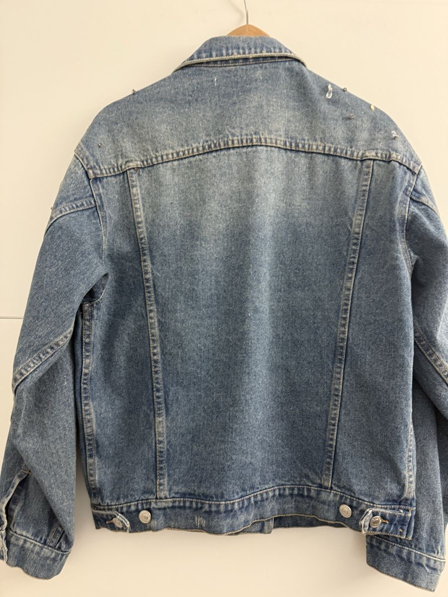 MSGM Giacche: Jeansjacke MSGM mit Schmucksteinen Grösse 38 blau – Usato da Mettmenstetten venduto da _4_YOU_ 2