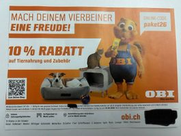 OBI Tiernahrung & Zubehört10%